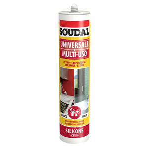 SOUDAL ACRYLIC SILICONE 300 ml - Blanc - Product Image 1