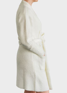 Robes de chambre pour femmes, chemises de nuit thermiques, printemps, chaudes, épaisses, vêtements de nuit, robe respirante, tissu polaire uni, élégant, peignoirs - Product Image 2