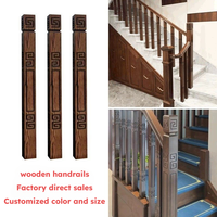 Colonne d'escalier en bois sur mesure, design de garde-corps extérieur, prix du garde-corps d'escalier, qualité haut de gamme