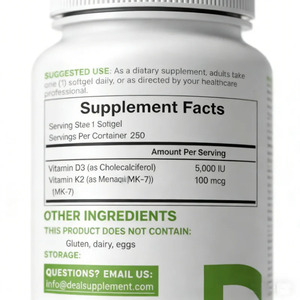 Disponibile negli Stati Uniti, Pronto per la Spedizione: Vitamina D3 K2, 1 Flacone, Consegna e Supporto Post-Vendita - Product Image 4