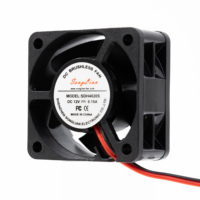 Ventilateur de refroidissement sans balais DC 40x40x20mm 4020 5V 12V 24V CE UL à haut débit d'air et silencieux