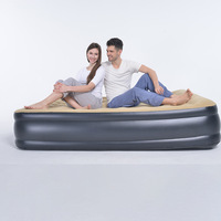 Matelas de lit d'air pliable, de luxe, à double verrouillage, gonflable, de haute qualité, populaire en chine, avec pompe intégrée