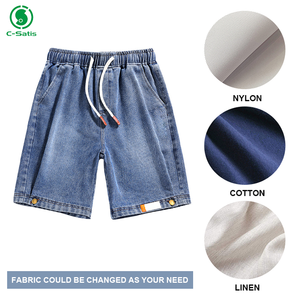Shorts en jean d'été pour hommes, style hip-hop minimaliste de Hong Kong, polyvalents, noirs, streetwear décontracté - Product Image 6