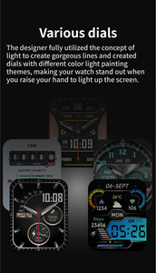 Montre connectée HW82 pour homme, utilisation en extérieur, écran couleur 2,01 pouces, appel BT, 2026 pour <span class=keywords><strong>Android</strong></span> IOS, étanche IP68 - Product Image 4