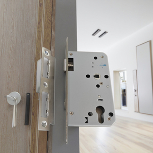 Cerradura de puerta de embutir de acero inoxidable 7265 personalizada de fábrica, carcasa de hierro resistente a huellas dactilares para cuerpo de pestillo de habitación Interior - Product Image 3