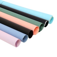 17 couleurs coréen fleur fraîche papier d'emballage Papel Para Flores Double face étanche papier d'emballage cadeau pour fleurs