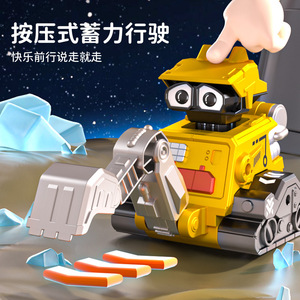 Véhicule d'ingénierie robotique à pression et à glissement pour enfants de 2 à 6 ans, jouet d'exploration lunaire avec articulations mobiles - Product Image 2