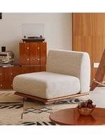 Ensemble de canapés modulaires en tissu de luxe italien, garni d'éponge, design rétro Bauhaus, pour salon, maison d'hôtes, chaise de loisirs, banca unisexe