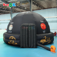 Domo de Proyección Portátil, Planetario Inflable con Impresión Personalizada para Educación Astronómica