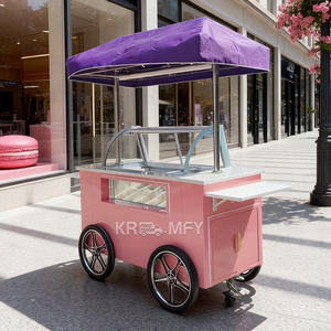 Camion de crème glacée, kiosque de restauration de rue, chariot de fleurs extérieur à vendre - Product Image 3