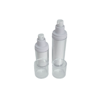 Flacon vide double couche pour fond de teint liquide et base de maquillage, flacon pompe sans air remplaçable
