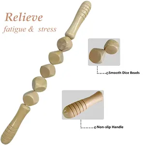 Hochwertiges Holzmassage-Kit Lymph drainage Körperform ungs werkzeuge Körperpflege Muskelkater-Massage geräte