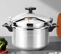 Casserole à pression en aluminium haute pression, grande capacité, multifonctionnelle, pour cuisinières à gaz, anti-explosion