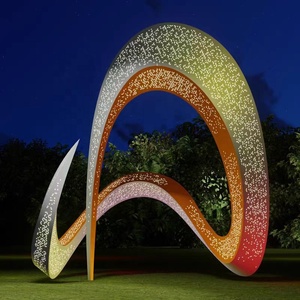 Venta al por mayor de lujo al aire libre metal modernista abstracción escultura de árbol de acero inoxidable para <span class=keywords><strong>la</strong></span> ciudad - Product Image 2