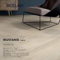 Suelos de vinilo de lujo SPC impermeables, baldosas de parquet modernas para interiores con sistema de clic