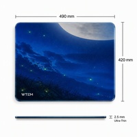 Tapis de souris de jeu en verre trempé de qualité industrielle, résistant au feu et durable, pour supermarché, école et usage extérieur