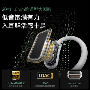SoundCore Aerofit 2 Plus Open Back for Earphones Ear Hook Style IPX4 Waterproof Wireless Sports Headphones Type-C Charging - Product Image 4