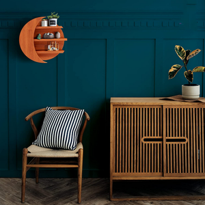 Cao Cấp Gỗ Thông Treo Pha Lê Kệ Hiển Thị Đầy Đủ Thông Tư Bằng Gỗ Mặt Trăng Kệ - Product Image 6