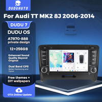 DUDUAUTO du7 A7870 Radio mobil nirkabel Carplay AUTO Radio Multimedia Player Head Unit untuk Audi TT MK2 8J 2006 2007-2014