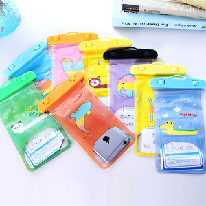 Waterproof Phone Case Large Size Cartoon Design Transparent For Swimming Outdoor Use With Detachable Strap Unisex - Product Image 4