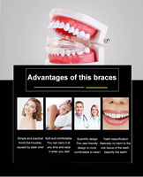 Ensemble de broches dentaires en Silicone, 3 étapes, entraîneur d'alignement, correcteur de dents, redresseur de dents avec boîte orthodontique