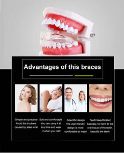 Set di bretelle ortodontiche dentali 3 fasi allenatore di allineamento in Silicone correttore per denti piastra per denti con scatola ortodontica - Product Image 5