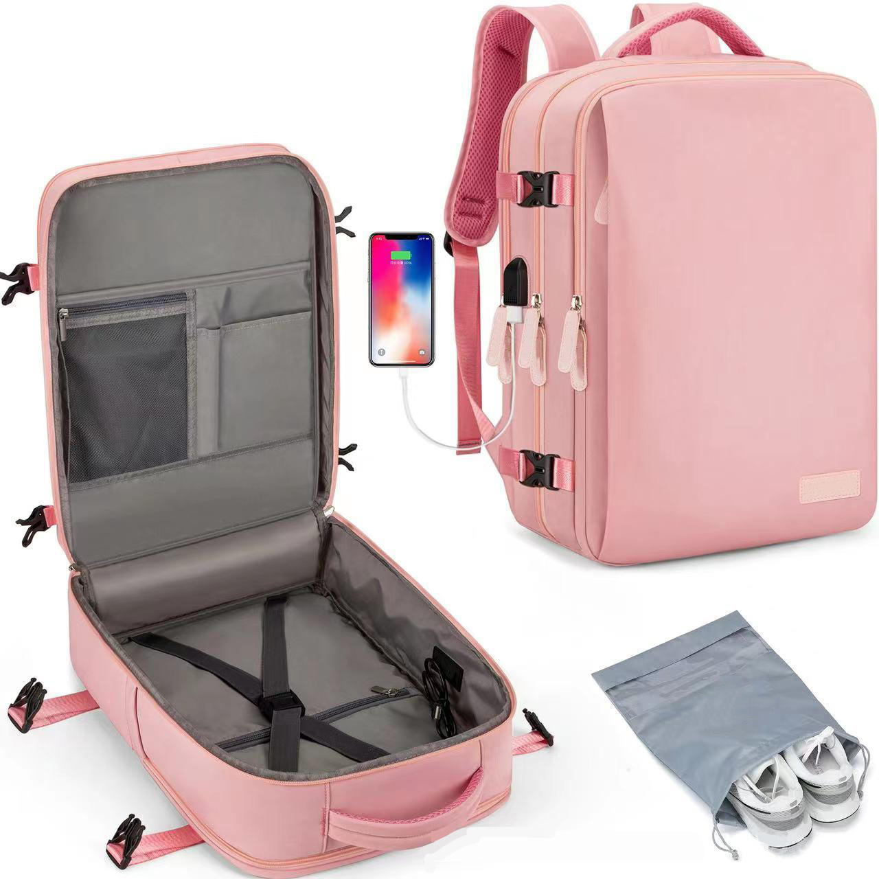 2268 pink upgraded version + shoe bag