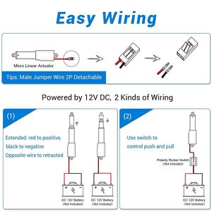 มอเตอร์ไฟฟ้ากระแสตรงขนาด 30 มม. 6V 12V <span class=keywords><strong>24V</strong></span> ความเร็ว 7 มม./วินาที แรงขับ 29 ปอนด์ 128 นิวตัน 13 กิโลกรัม ตัวกระตุ้นเชิงเส้นไฟฟ้าขนาดเล็ก แรงขับสูงสุด - Product Image 4