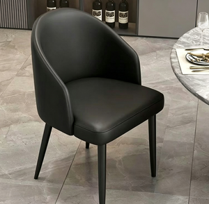 Chaise de salle à manger rembourrée moderne, style italien, sans accoudoirs, pieds en métal, pour salle à manger d'hôtel - Product Image 3
