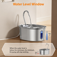 Fontaine à eau automatique pour chat en acier inoxydable 304, 3,2 L, ovale, avec circulation, vente en gros directe d'usine