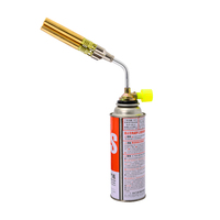 Chalumeau multifonctionnel au propane/butane KLL7021D avec flamme de 1300°C, tête inclinée, allumage manuel pour brasage et découpe
