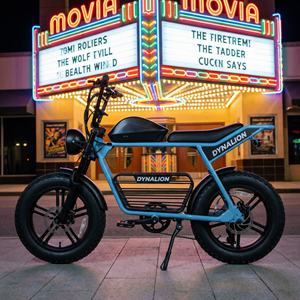 Vélo électrique à deux places avec selle allongée et système d'alimentation 48V, Ebike Scrambler vintage pour les déplacements urbains partagés - Product Image 2