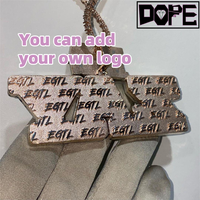 Pendentifs et Breloques Moissanite Personnalisés « Iced Out » en Argent 925, Sertissage Complet, Pendentif Lettre Personnalisée en Moissanite