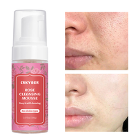 Glycérine Acide Citrique Rose Nettoyant Visage Bio Mousse Hydratant à l'Acide Hyaluronique avec Avantages Anti-Rides et Acné