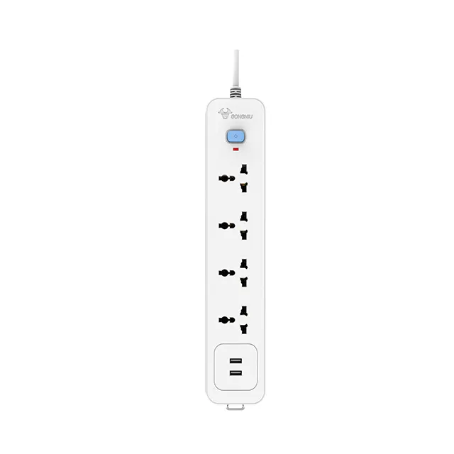 Factory Direct Smart Power Strip 4 Gang Extension Lead Home Office USB Type-C Ports 250V Rated Voltage 13A Rated 3M 4 2 UK Plug