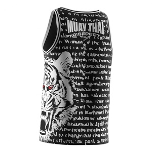 Fabricant de vêtements de sport en sublimation douce, uniformes de boxe thaïlandaise, t-shirts personnalisés avec logo, gilets de gym, vêtements de fitness - Product Image 4