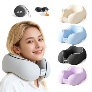 Oreiller de voyage en forme de U personnalisable imprimé en 3D, soutien du cou, coton rebondissant, mousse à mémoire de forme rafraîchissante, oreiller de cou pour bouchons d'oreilles, masque pour les yeux - Product Image 2