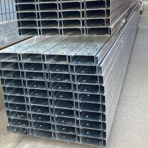 सी चैनल स्टील प्रोफाइल स्ट्रैट चैनल q235b Q345b 4*2 इंच 1.2 मिमी सी सेक्शन गैल्वेनाइज्ड यू पर्लिन स्टील सी चैनल - Product Image 3