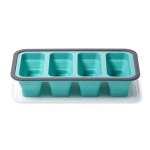Boîte à lunch en silicone à 4 compartiments, fabriquée par moulage par injection de plastique ABS, pour la cuisine, la fabrication de glaçons DIY et le stockage de soupes congelées - Product Image 1