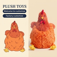 Fabricant de jouets en peluche personnalisés en gros : poules douces, poulets moelleux, animaux de ferme amusants, pour la vente au détail