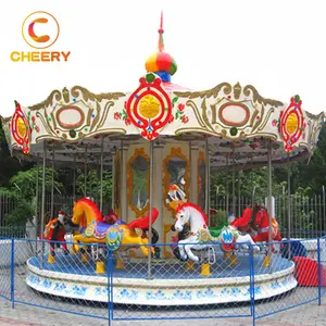 Indoor Speeltoestellen Amusement Merry-Go-Round Kids Elektrische Muzikale Kerst Carrousel Decoratie