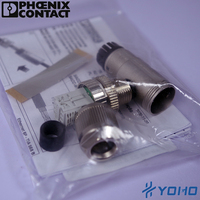 Connettore dati di contatto Phoenix SACC-M12MS-8Q SH-1543236 Ethernet CAT5 (1 Gbps) spina schermata 8 posizione dritto M12