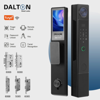 Hafıza Kartlı Depolama Alanına Sahip Wi-Fi Push Pull Akıllı Kilit, Yüz Tanıma, Parmak İzi, Şifre, Kart ve Anahtarla Açma