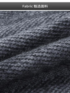 Suéteres de invierno para hombre, Jersey de punto acolchado de lana antiarrugas con logotipo frontal, suéter de diseño transpirable para hombre - Product Image 2