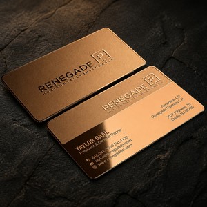 Tarjeta de Visita de Lujo Personalizada en Metal Plateado, Color Personalizado, Tamaño Personalizado, Grabado Láser, Logotipo Grabado, Impresión Tipográfica - Product Image 1