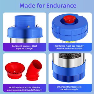 स्टेनलेस स्टील पूरी तरह से स्वचालित मछली तालाब एरेटर 220 वी एक्वाकल्चर एरोटर पंप फ्लोटिंग मछली तालाब एरेटर ऑक्सीजन पंप - Product Image 3