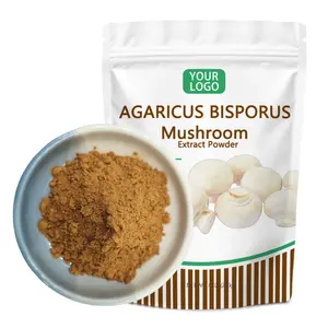 Vente en gros d'extrait de champignon Agaricus bisporus en poudre d'extrait d'Agaricus bisporus
