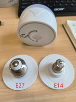 Ampoule LED Intelligente à Télécommande Magnétique, Fonctionnant sur Batterie, Rechargeable en Cas de Urgence, RGB, B22/E14/E27 DC