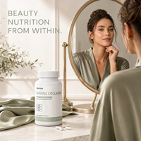 Capsules de collagène marin en marque privée OEM, complément nutritionnel pour la beauté de la peau, des cheveux et des ongles, capsules de collagène marin