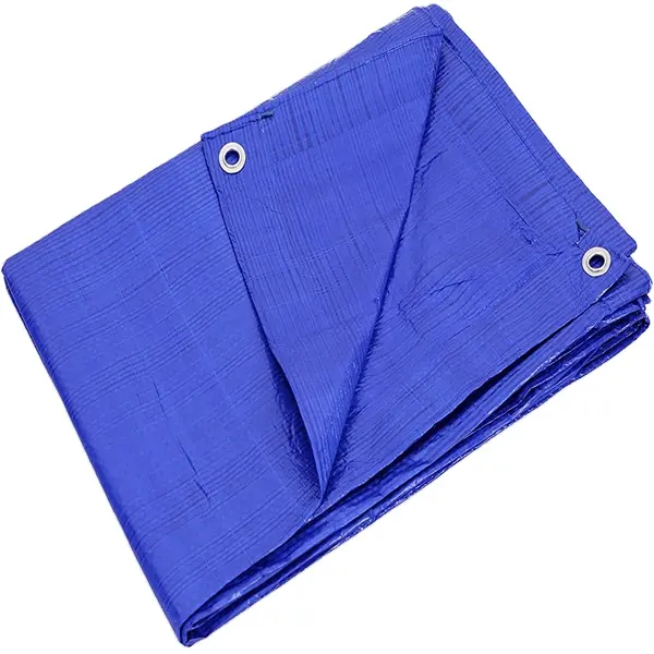 Tarpaulin Manufacturer Sliver Pe Other Fabric China Woven Plain EN Heavyweight Tarpaulin Waterproof 220g Blue No Limit Rolls